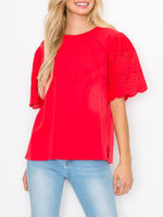Ramona Top With Lace Eyelet
