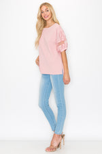 Reesa Top With Pearls