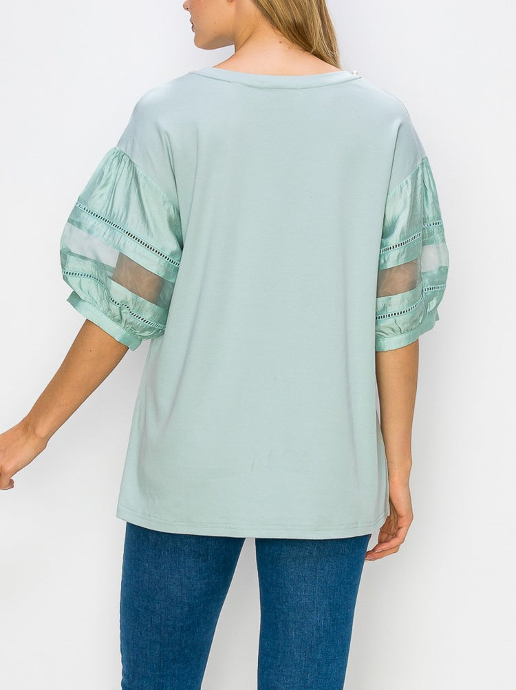 Reesa Top With Pearls