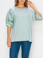 Reesa Top With Pearls
