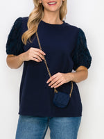 Reveka Top With Detachable Accessory Bag