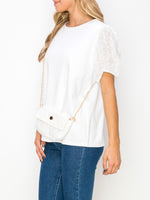 Reveka Top With Detachable Accessory Bag
