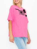 Chloe Top Barcode, Ribbon Bow & Puffed Flower