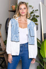 Joan Jacket With Denim & Metallic Trim