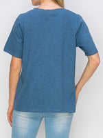 Cora Top With Front Silver Trim