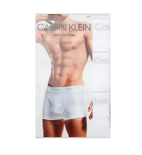  Calvin Klein Cotton Classics Trunk 3 Pack - Black - Bonton