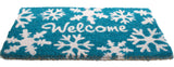 Welcome Snow Flakes Doormat