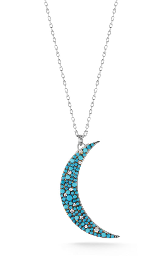 Turquoise Moon Necklace