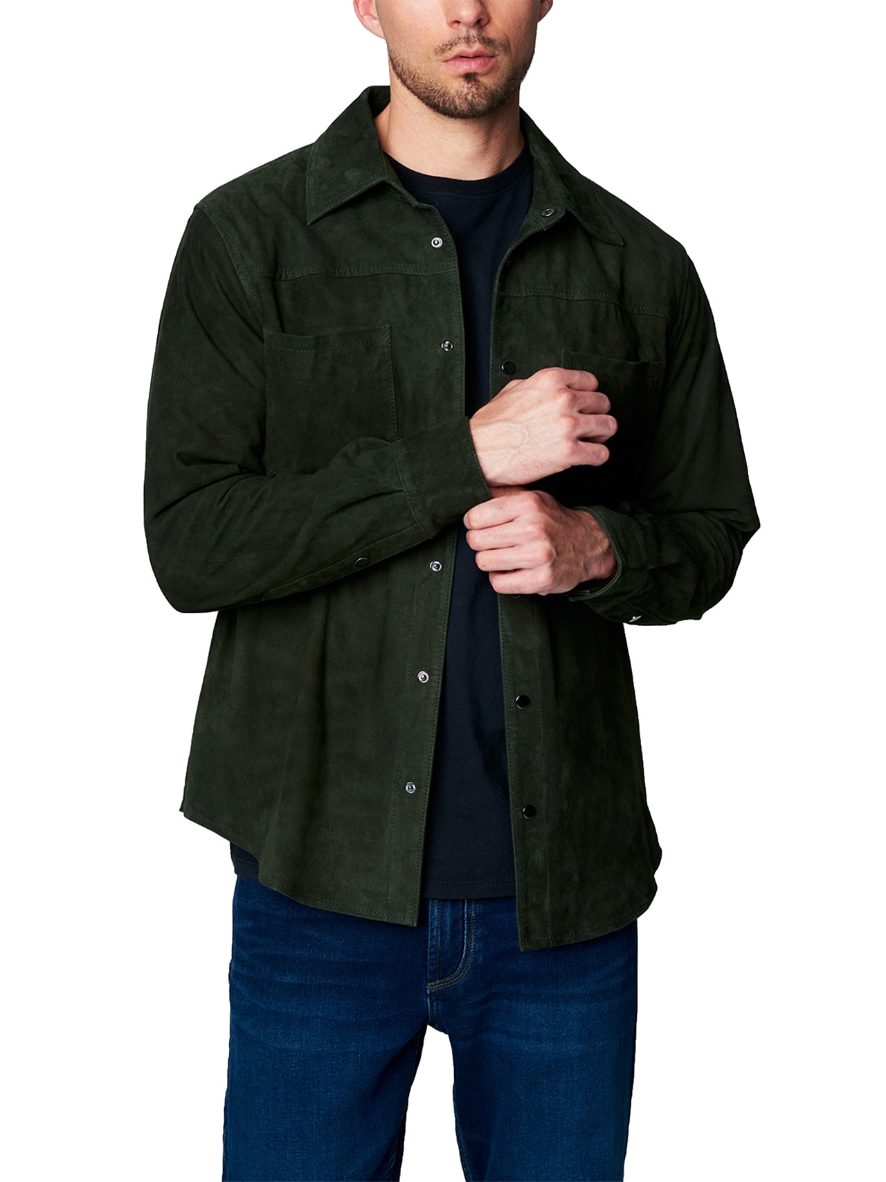  BlankNYC Suede Shirt Jacket - Come Here - Bonton