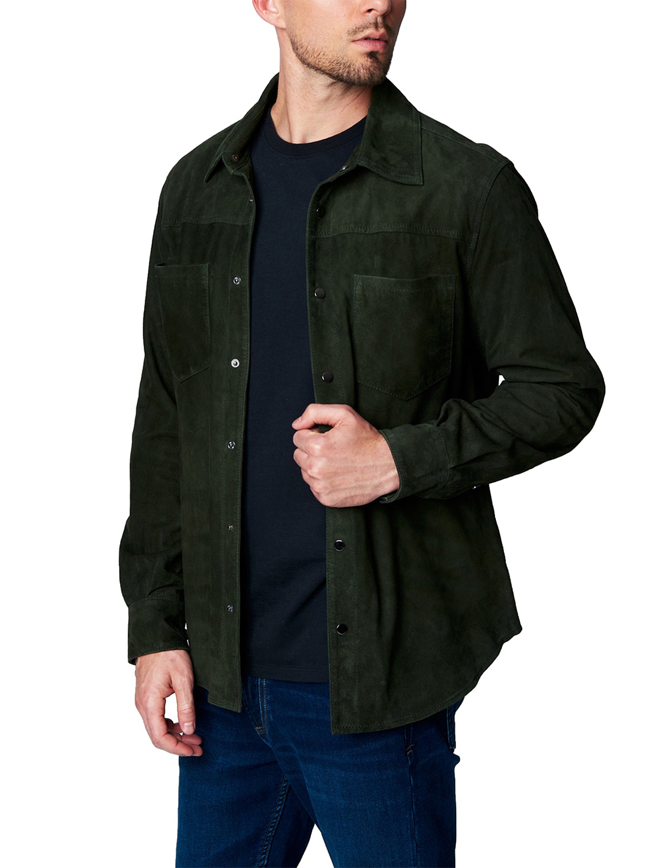  BlankNYC Suede Shirt Jacket - Come Here - Bonton