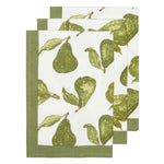 Orchard Pear Green Tea Towels Set of 3