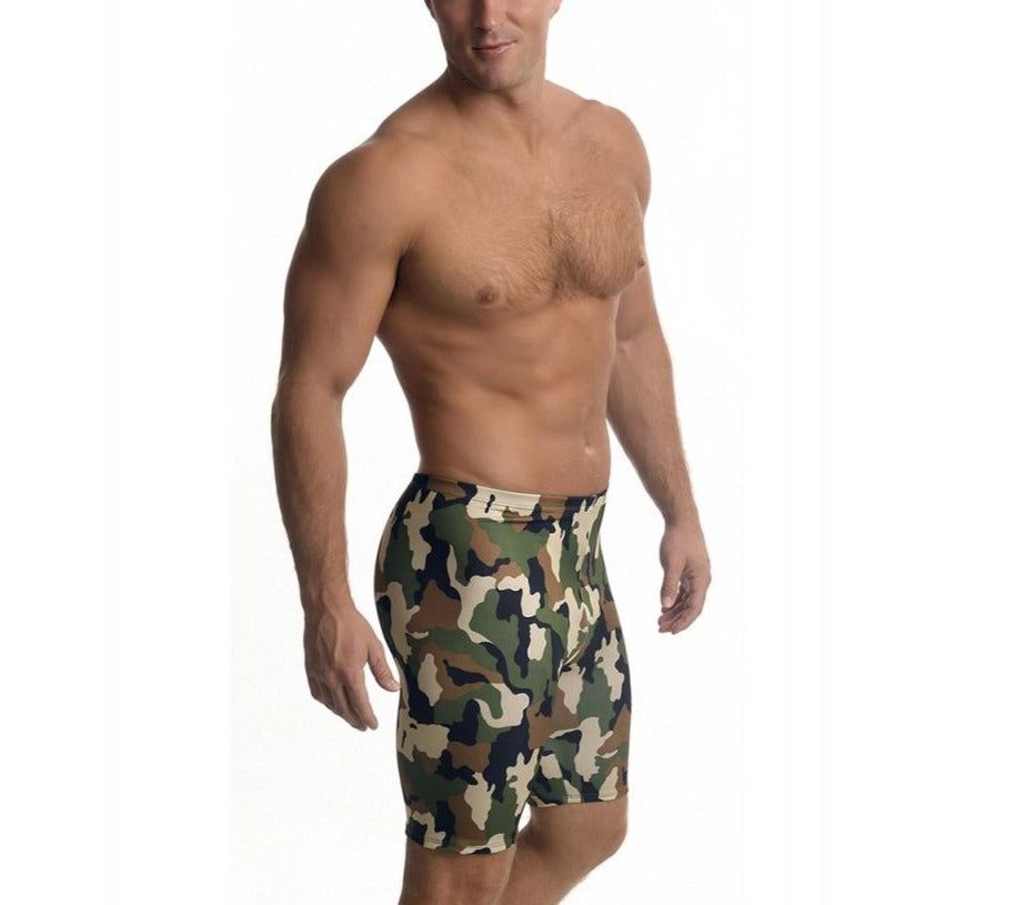  Insta Slim Activewear Camo Print Shorts - Camo - Bonton