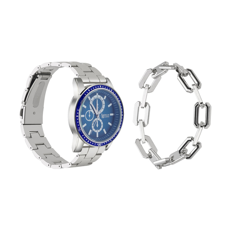 Analog Watch-Chain Link Bracelet