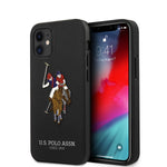 iPhone 12 mini - PU Leather Navy Blue Embroidery Colored Double Horse Logo - U.S. Polo Assn.