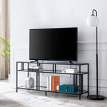 Cortland TV Stand with Glass Shelves for TV's up to 60"
