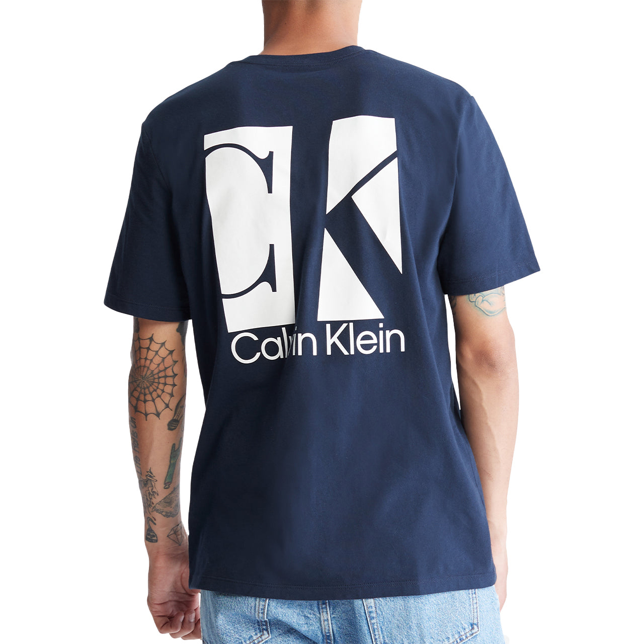  Calvin Klein Short Sleeves Boxed Monogram Tee - Quarry - Bonton
