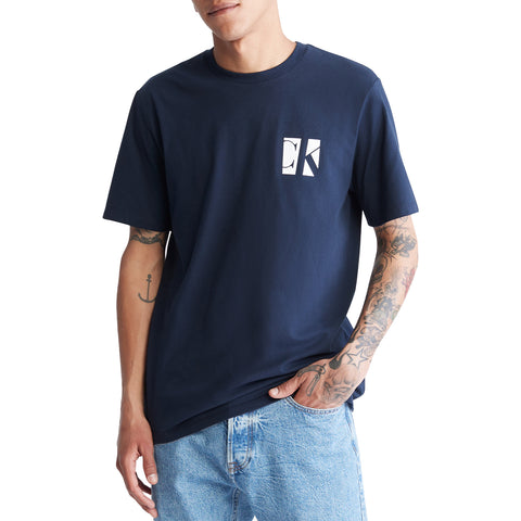 Short Sleeves Boxed Monogram Tee
