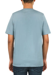 Short Sleeves Matte Metallic Monogram Tee