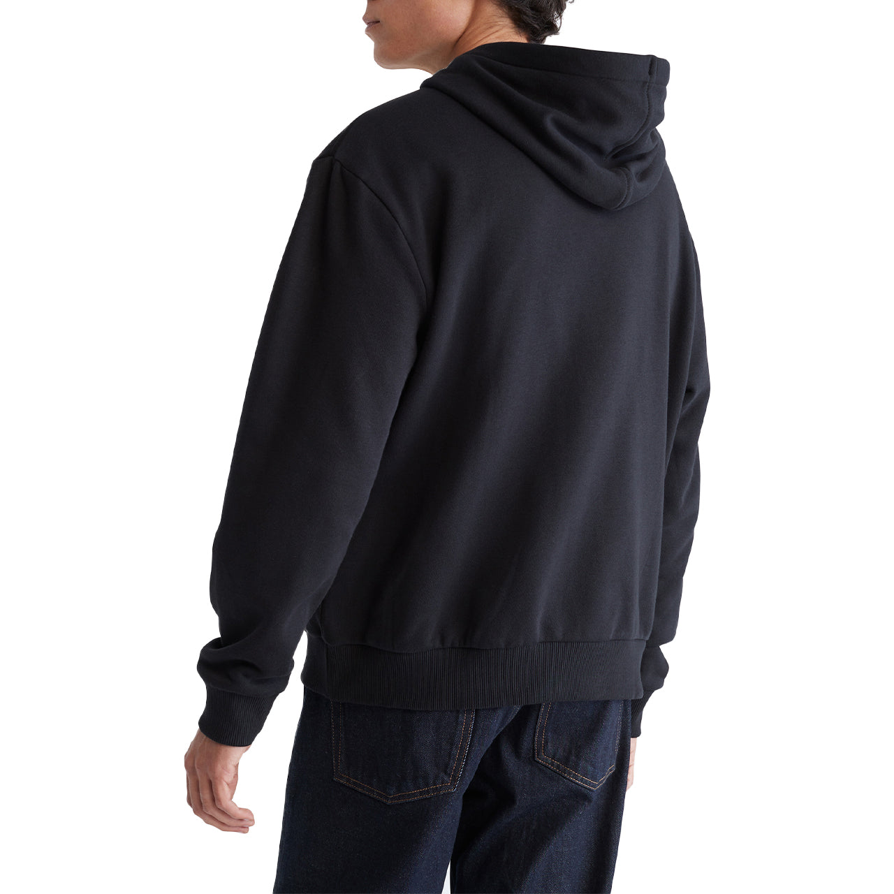  Calvin Klein LS MONOGRAM FLEECE Hoodie - Patch Of Blue - Bonton