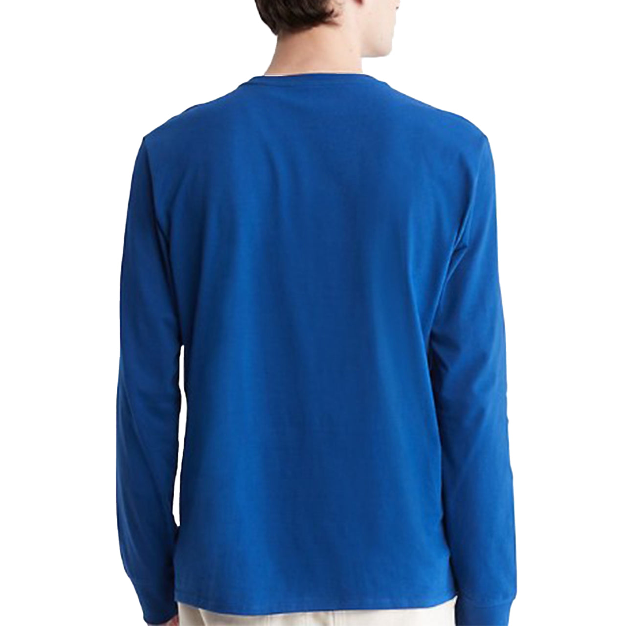  Calvin Klein Long Sleeves Bold Monogram Tee - Glacier  Lake - Bonton