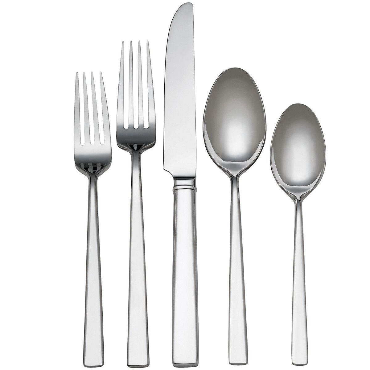  Reed & Barton Cole 65-Piece Flatware Set - Stainless Steel - Bonton