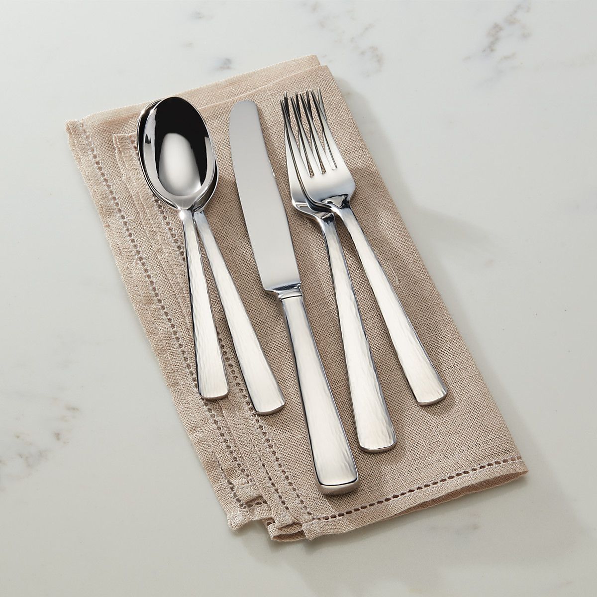  Reed & Barton Echo 5-Piece Flatware Set - Stainless Steel - Bonton