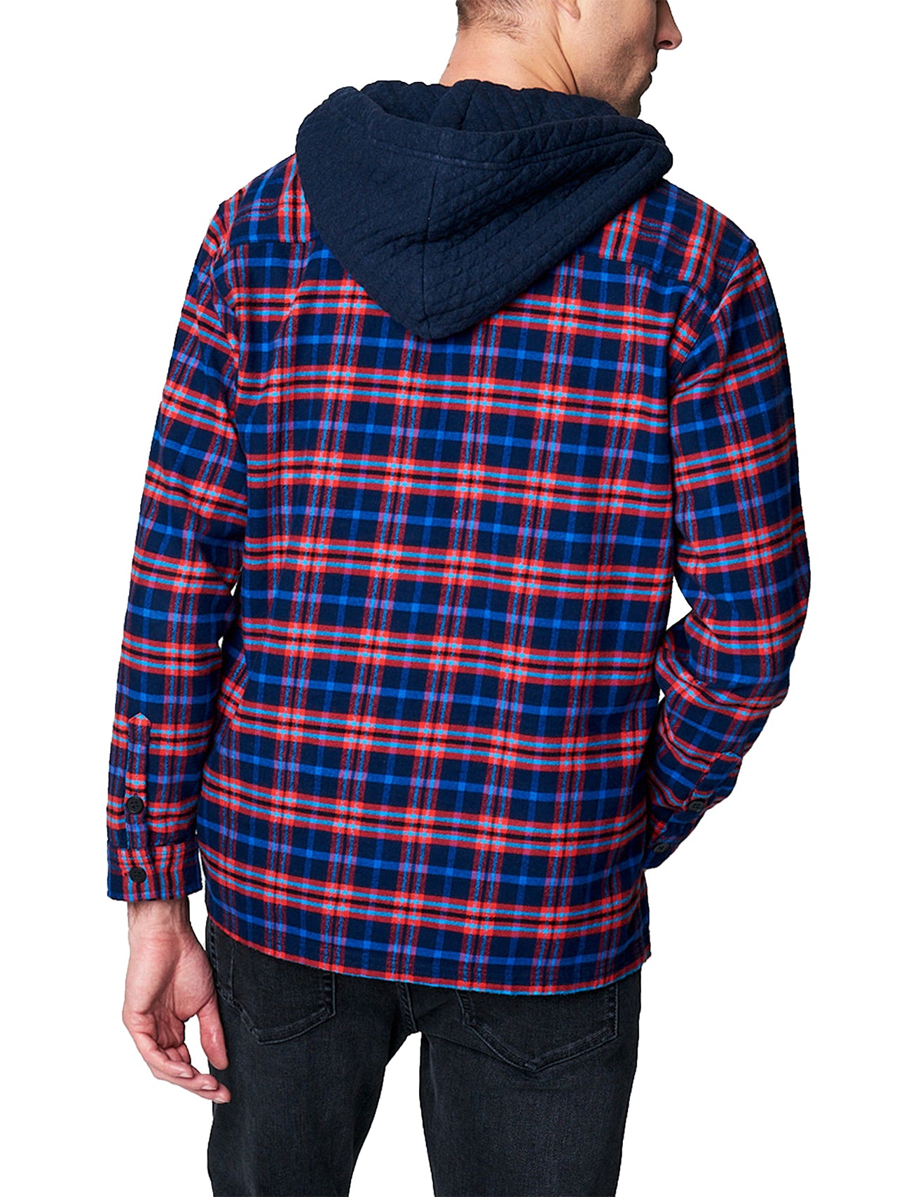  BlankNYC Flannel Shirt with Hood - Billingsgate - Bonton