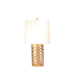 Open Weave Gold Lamp