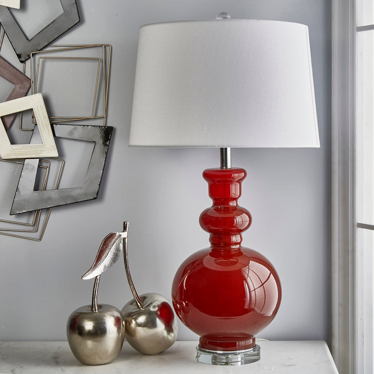 Red Glass Lamp