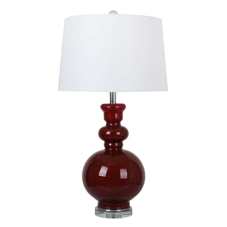 Red Glass Lamp