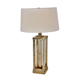 Square Gold Column Lamp