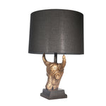 Ox Skull Bronze Lamp