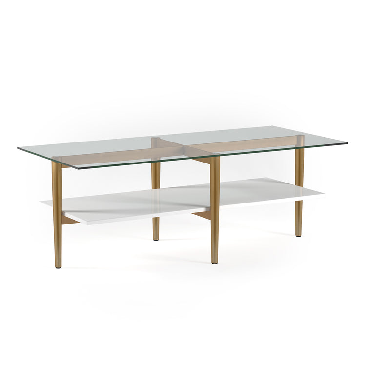 Boudica 47'' Wide Coffee Table with MDF Shelf