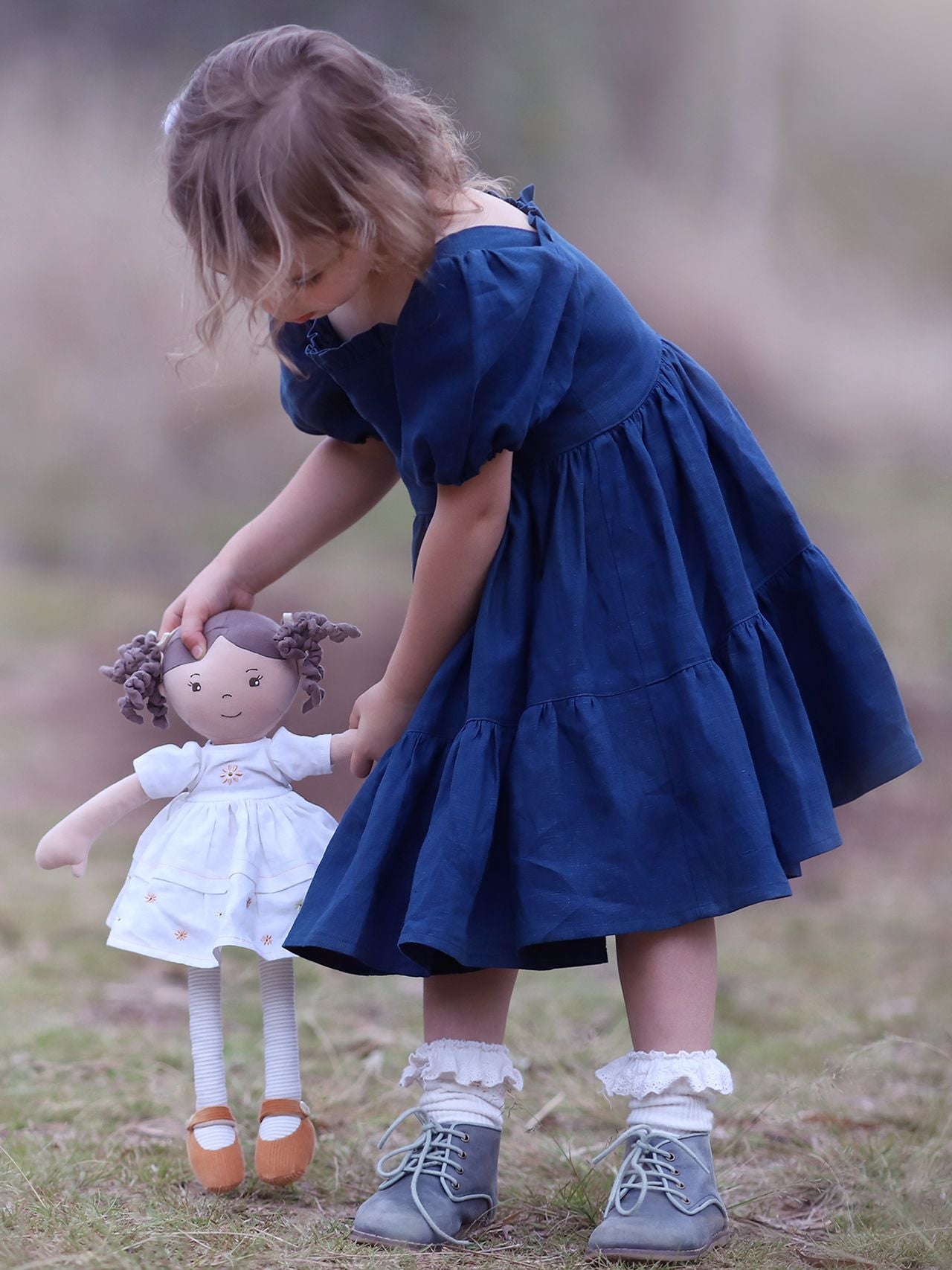  Cecilia Doll in Cream Dress - Ivory - Bonton