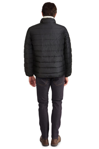 Men's Down Jacket with Front Zipper
