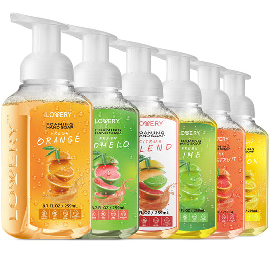 Lovery Pack of 6 - Moisturizing Hand Soap - Citrus