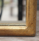 Arched Gold Metal Wall Mounted Mirror