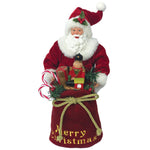 12" Merry Christmas Santa Figurine