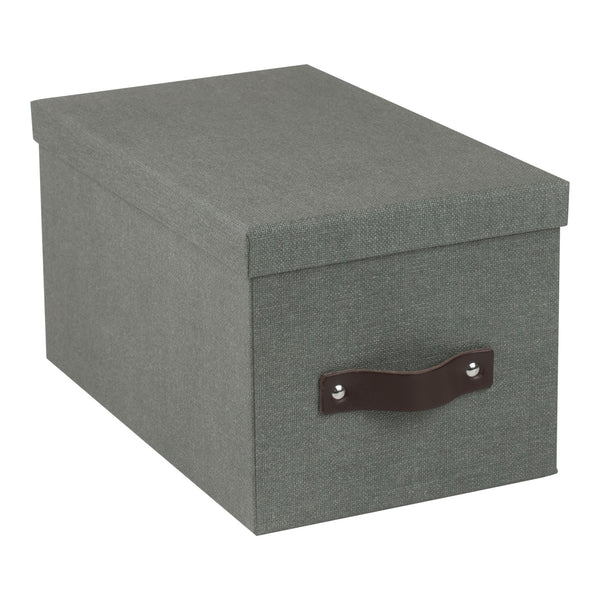 Bigso Silvia Organizational Storage Box, Photo with Leather Ash