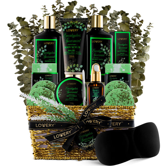 Eucalyptus Spearmint Bath Set - Luxury Aromatherapy Home Spa Set ‚ 17 Pieces