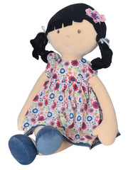 Jumbo Lilac Doll in Floral Dress