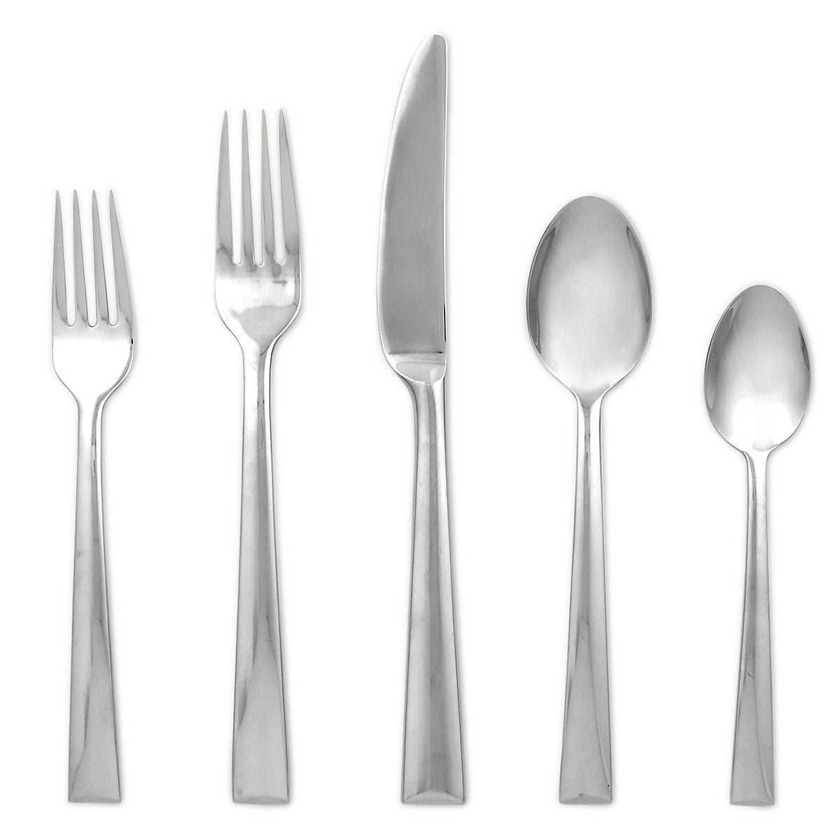  Lenox Continental Dining 5-Piece Flatware Set - Stainless Steel - Bonton