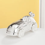 Race Car Silver -Plated Coin Bank