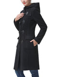 Women's Liv Hooded Toggle Duffle Wool Coat