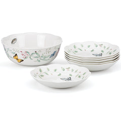 Butterfly Meadow 7-Piece Pasta/Salad Set