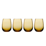 Colored U Tumbler Glass Set of 4