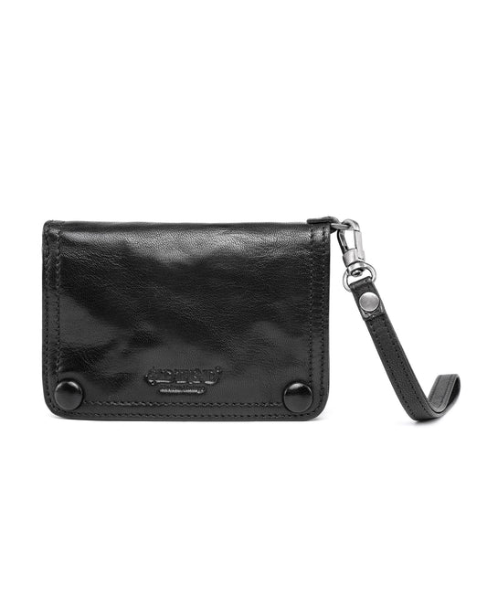 Rich Leather Mini Wallet w/ Strap