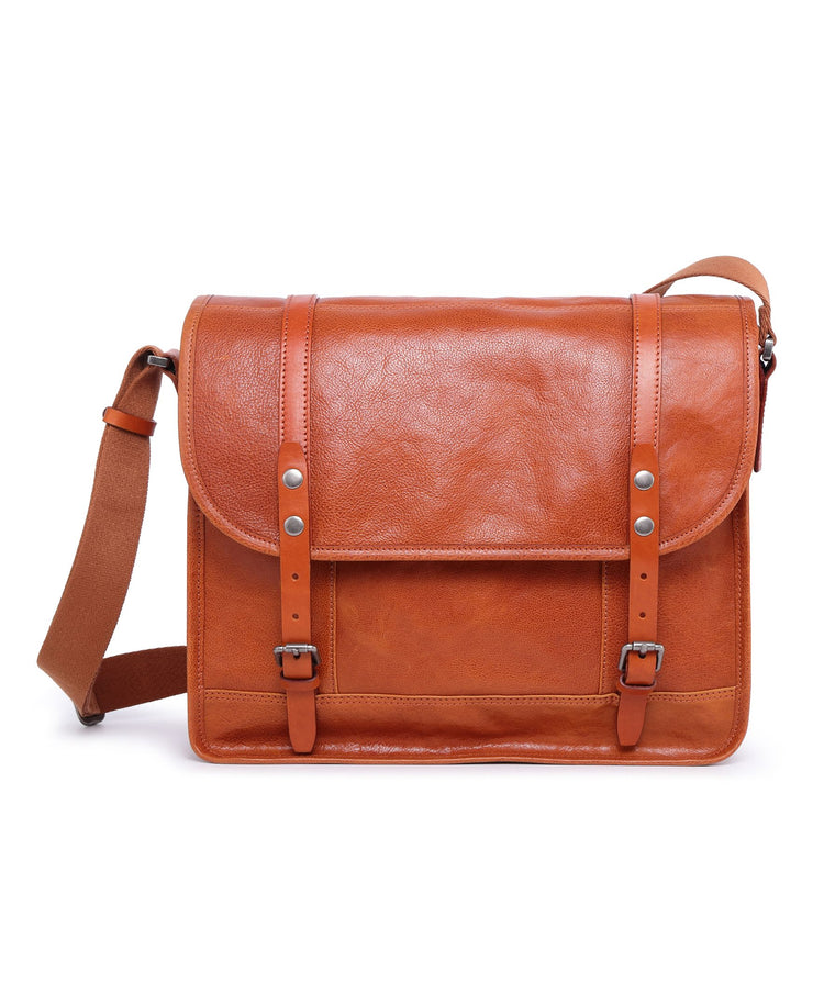 High-Quality Genuine Handcrafted Leather Messenger Bag