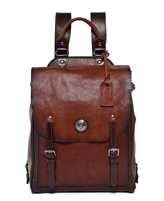 Leather Adventure Backpack