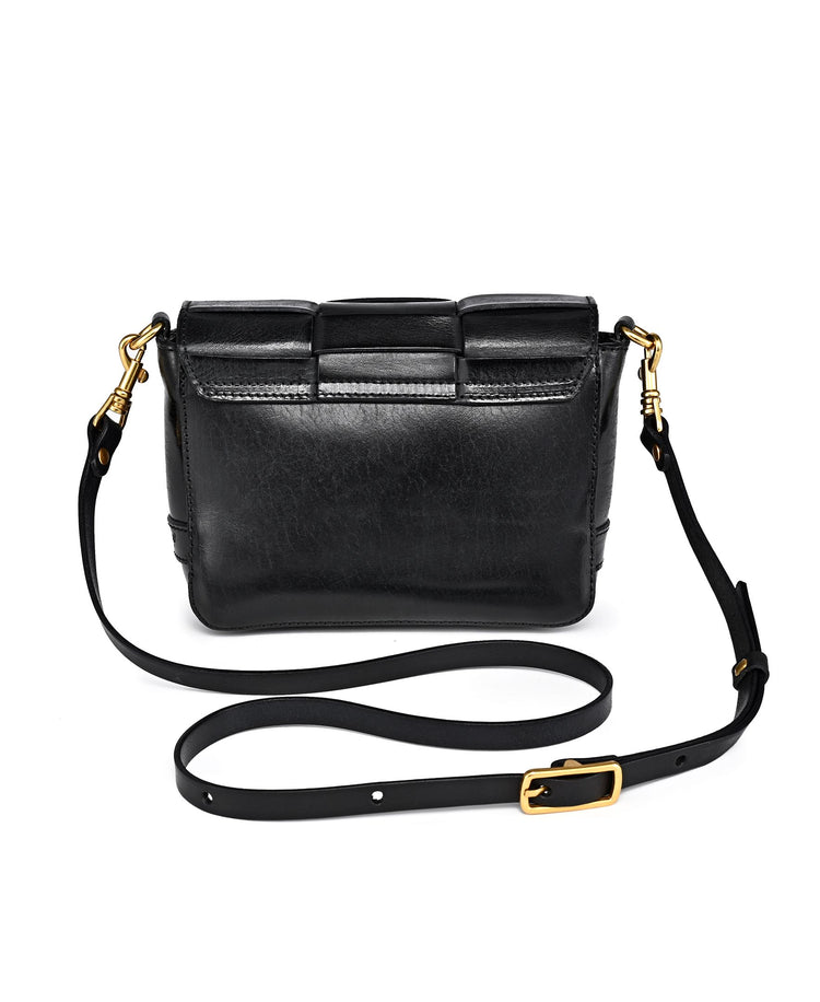 Quilted Genuine Leather Crossbody Bag